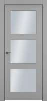 Дверь Офрам КЛАССИКА-33 со стеклом, эмаль серая