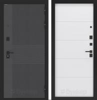 Дверь БУНКЕР BN-05 Лофт графит/ФЛ-649 Белый софт