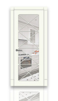 Дверь СИТИДОРС мод. Версаль-4 Со стеклом Эмаль RAL 9010