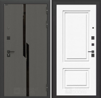 Дверь Лабиринт CARBON (Ю) 26 — Эмаль RAL 9003