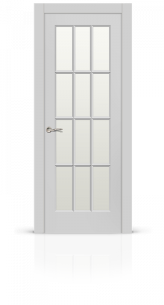 Дверь СИТИДОРС мод. Олимп-2 со стеклом Эмаль RAL 7047