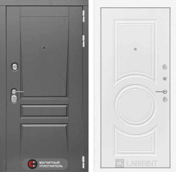 Дверь Лабиринт ПЛАТИНУМ 23 — Белый софт