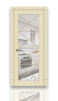 Дверь СИТИДОРС мод. Версаль-4 Со стеклом Эмаль RAL 1015