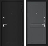 Дверь Лабиринт CLASSIC Шагрень черная 11 — Графит софт