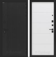 Дверь БУНКЕР BN-06 Лофт черный/ФЛ-649 Белый софт