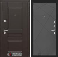 Дверь Лабиринт МЕГАПОЛИС 24 — Графит софт