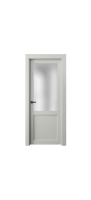 Дверь Офрам ПАРНАС-2 со стеклом, эмаль белая