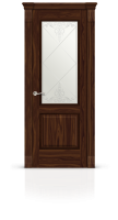 Дверь СИТИДОРС мод. Бристоль со стеклом Шпон Американский орех