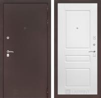 Дверь Лабиринт CLASSIC Антик медный 03 — Белый софт