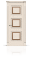 Дверь СИТИДОРС мод. Элеганс-8 со стеклом Шпон Ясень крем