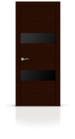 Дверь СИТИДОРС мод. Экстра со стеклом Шпон Ясень шоколад