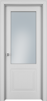 Дверь Офрам ПАСПАРТУ-2 со стеклом, эмаль белая