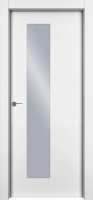 Дверь Офрам 1001 со стеклом, эмаль белая