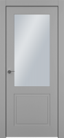 Дверь Офрам КЛАССИКА-2 со стеклом, эмаль серая
