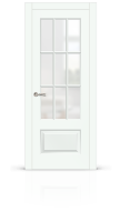 Дверь СИТИДОРС мод. Олимп со стеклом Эмаль RAL 9003