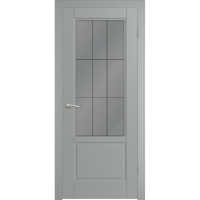 Дверь SKY-2 Со стеклом, эмаль серая
