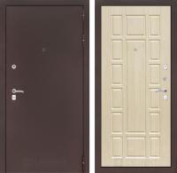 Дверь Лабиринт CLASSIC Антик медный 12 — Беленый дуб