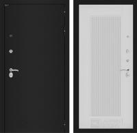 Дверь Лабиринт CLASSIC Шагрень черная 30 — АМСТРОД Белый софт рельеф