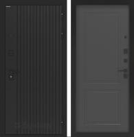 Дверь БУНКЕР BN-06 Лофт черный/ФЛ-609 Графит софт