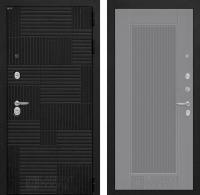 Дверь Лабиринт PAZL 30 — АМСТРОД Серый софт рельеф