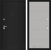 Дверь Лабиринт CLASSIC Шагрень черная 13 — Грей софт