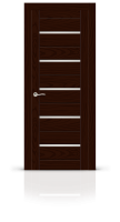 Дверь СИТИДОРС мод. Турин-5 со стеклом Шпон Ясень шоколад