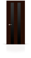 Дверь СИТИДОРС мод. Ультра-2 со стеклом Шпон Ясень шоколад