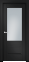 Дверь Офрам ДЕЛЬТА-2 со стеклом, эмаль черная