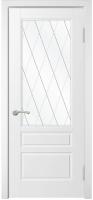 Дверь SKY-3 Со стеклом, эмаль белая