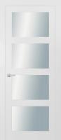 Дверь Офрам КЛАССИКА-4 со стеклом, эмаль белая