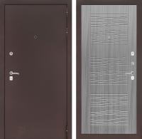 Дверь Лабиринт CLASSIC Антик медный 06 — Сандал серый