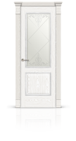 Дверь СИТИДОРС мод. Бристоль со стеклом Шпон Белый ясень