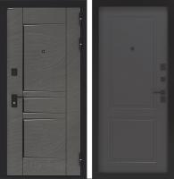 Дверь БУНКЕР BN-04 Дюна муссон с черной патиной/ФЛ-609 Графит софт