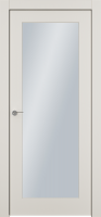 Дверь Офрам КЛАССИКА со стеклом, эмаль кремовая RAL 9001