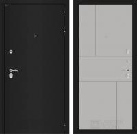 Дверь Лабиринт CLASSIC Шагрень черная 21 — Грей софт