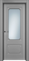 Дверь Офрам РИАН-2 со стеклом, эмаль серая