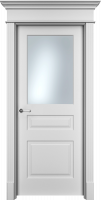 Дверь Офрам НАФТА-3 со стеклом, эмаль белая