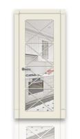 Дверь СИТИДОРС мод. Версаль-4 Со стеклом Эмаль RAL 9001