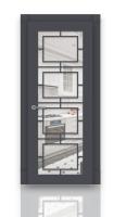 Дверь СИТИДОРС мод. Версаль-2 Со стеклом Эмаль RAL 7024