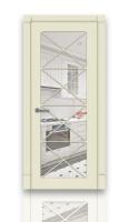 Дверь СИТИДОРС мод. Версаль-4 Со стеклом Эмаль RAL 1013