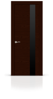 Дверь СИТИДОРС мод. Ультра со стеклом Шпон Ясень шоколад