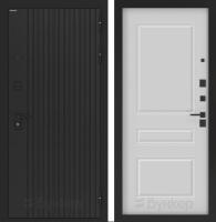 Дверь БУНКЕР BN-06 Лофт черный/ФЛ-711 Белый софт