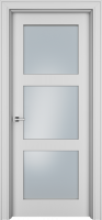 Дверь Офрам ПАСПАРТУ-33 со стеклом, эмаль белая