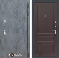 Дверь Лабиринт BETON 03 — Орех премиум