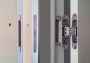 Дверь Офрам НАФТА-Z с зеркалом, эмаль кремовая RAL 9001