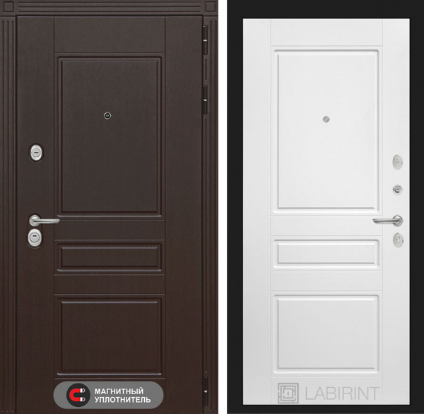Дверь Лабиринт МЕГАПОЛИС 03 — Белый софт