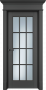 Дверь Офрам ОКСФОРД со стеклом, эмаль черная