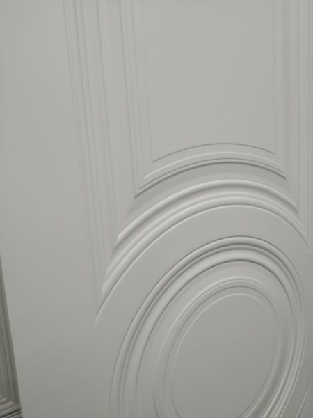Дверь SIMPLE-4 Со стеклом, эмаль белая