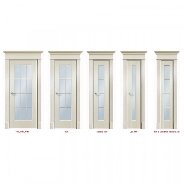 Дверь Офрам ОКСФОРД со стеклом, эмаль черная
