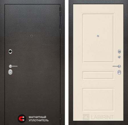 Дверь Лабиринт SILVER 03 — Крем софт
